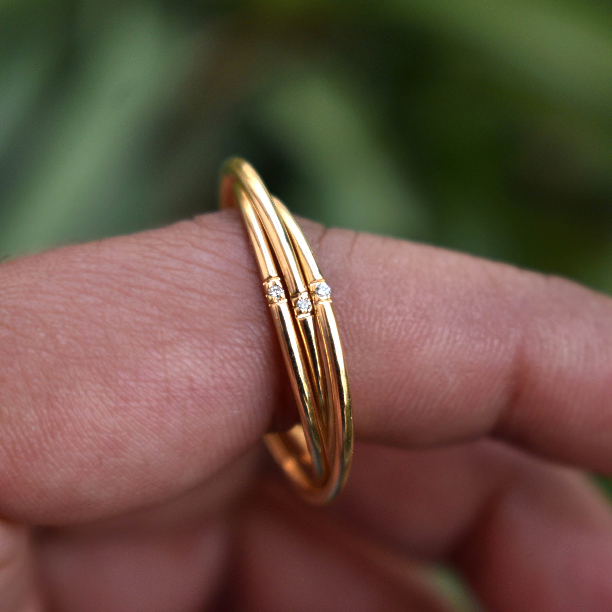 1mm Interlocked Trinity Rolling Ring