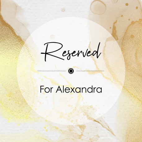 Reserved for Alexandra - 3rd Installment, 3 Single Studs in 18k Gold