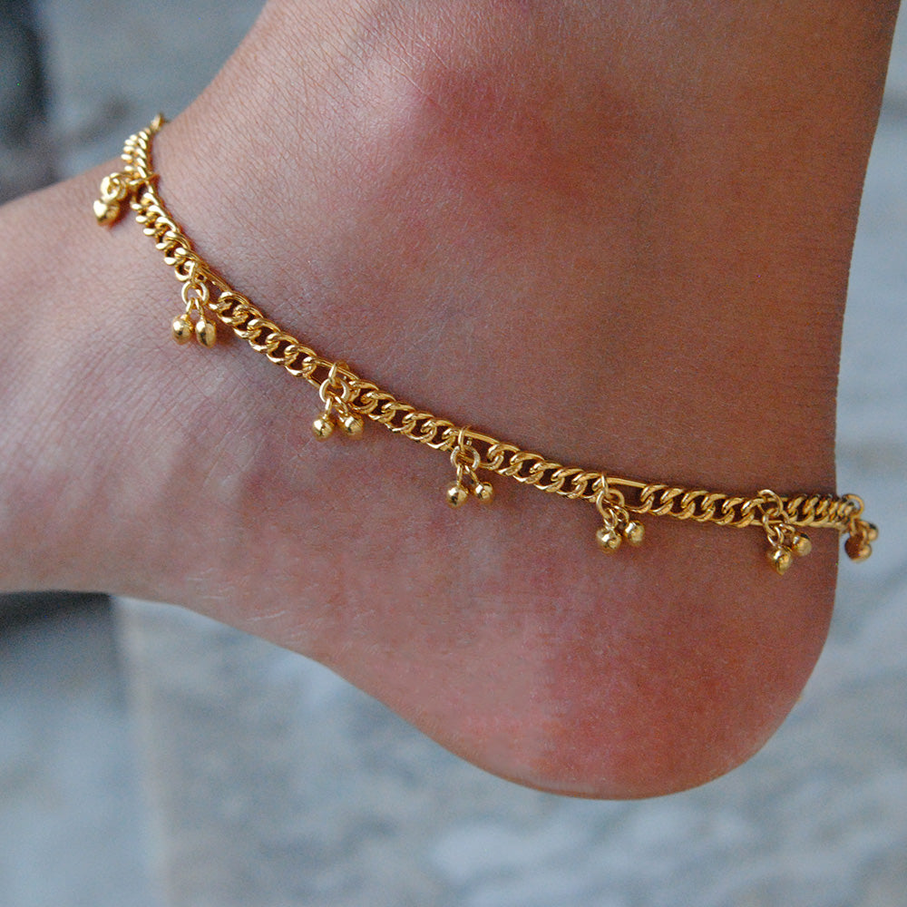 Heart Anklet in Gold Plating  MyNameNecklace IN