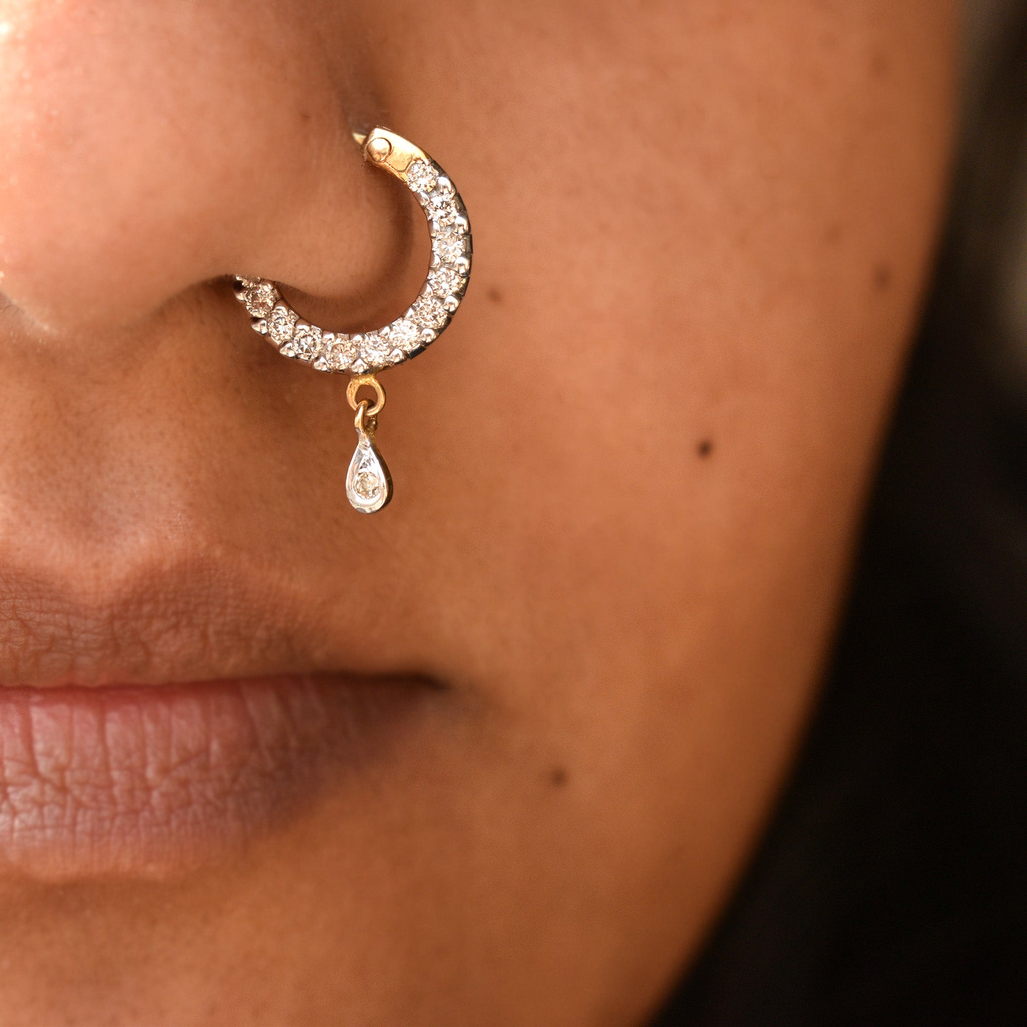 Buy Sliver Nose Ring and Pins Online | MohabyGeetanjali