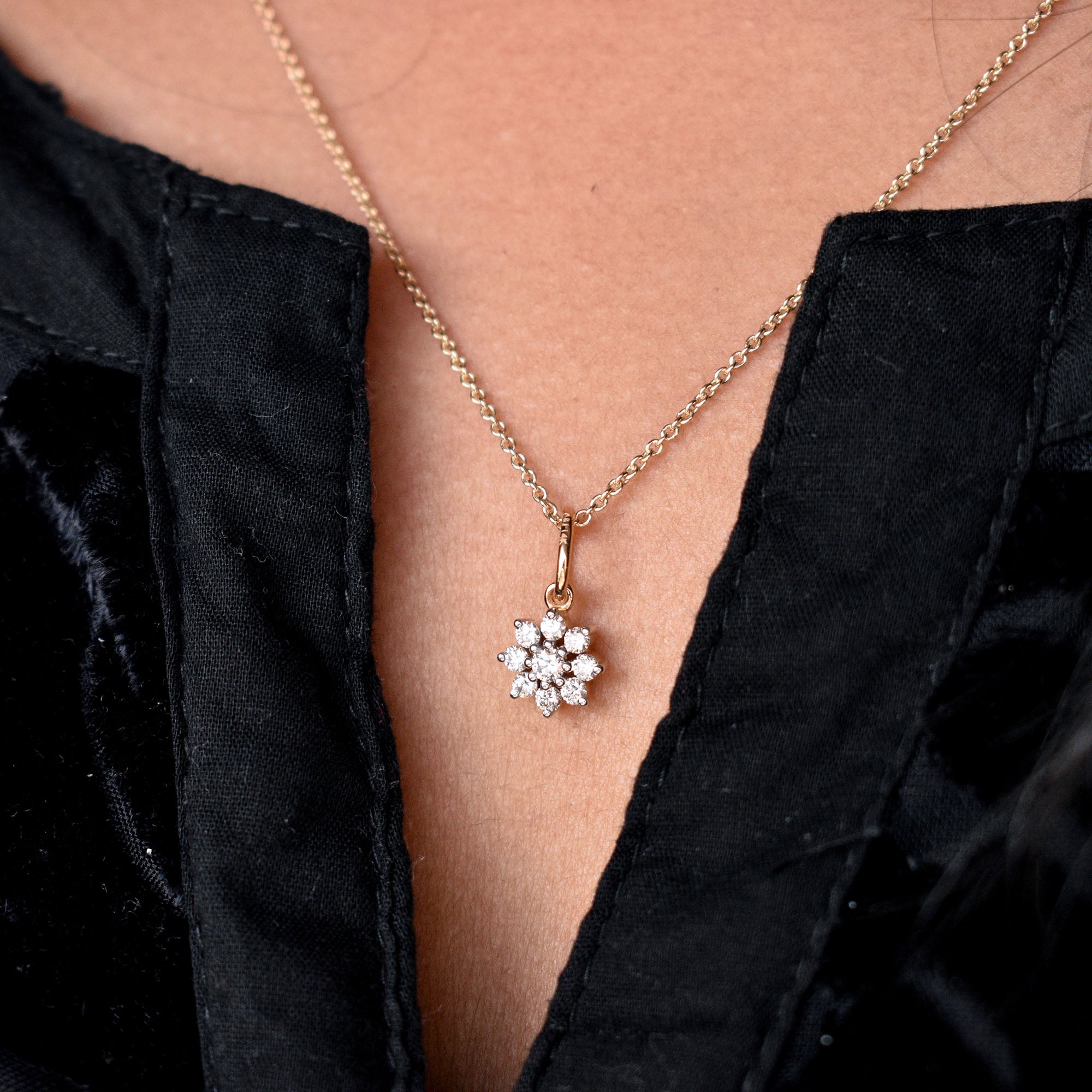 Flower Locket Necklace