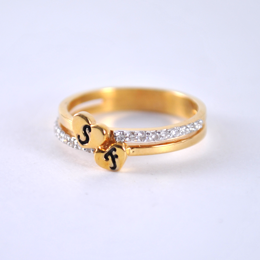 Buy V Decoration Design His and Hers Couples Rings Wedding Rings Rose Gold  Couple Rings Promise Rings Wedding Band Simple Rings Simple Ring Online in  India - Etsy