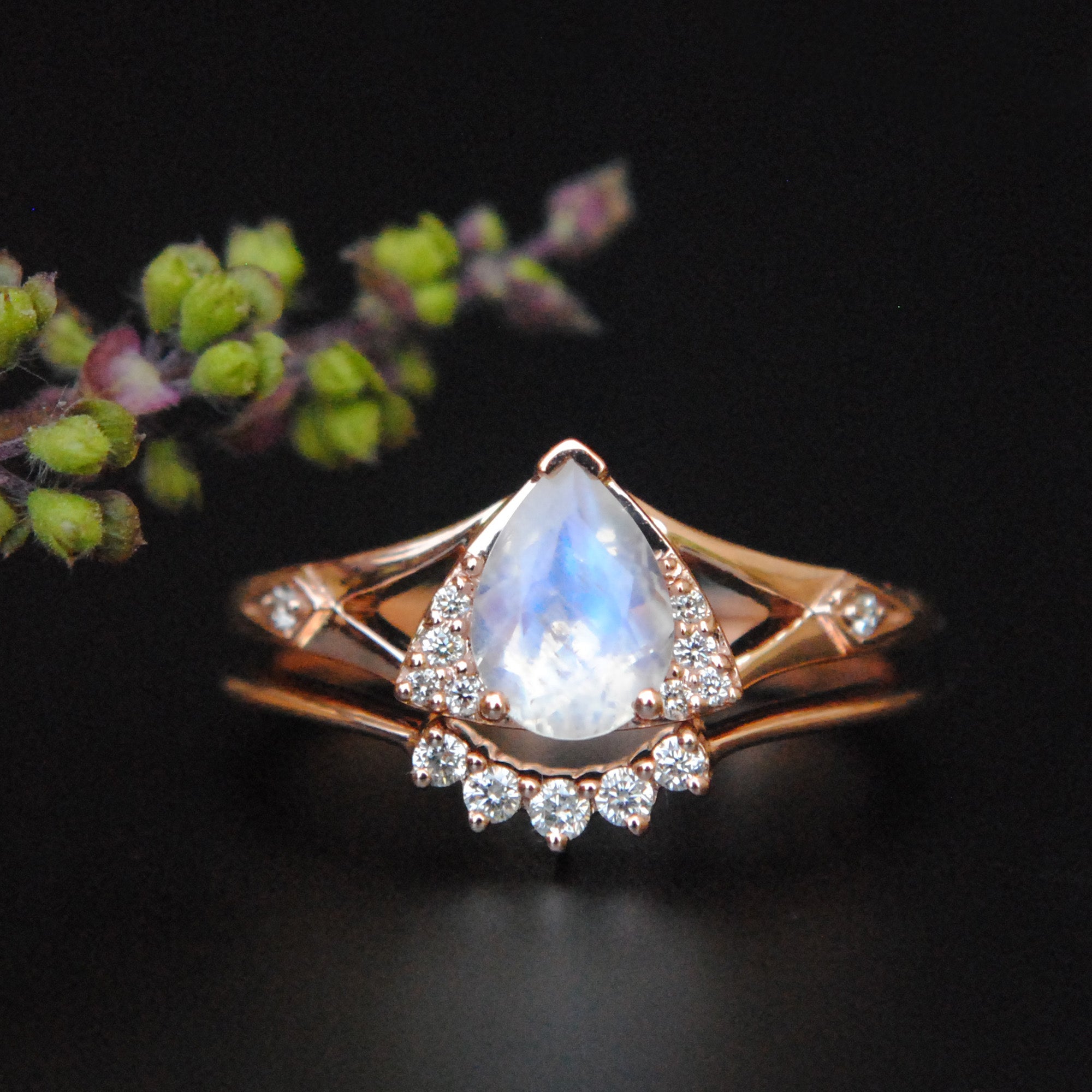Oval Shaped Moonstone Engagement Ring Vintage Rings For Women Sterling  Silver Floral Unique Art Deco Ring Jewelry Anniversary - Rings - AliExpress
