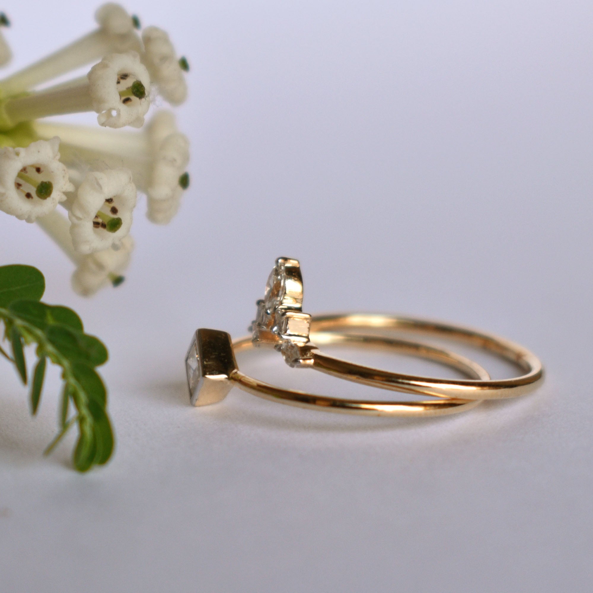 Simple Gold Wedding Band Set. His and Hers Wedding Rings. Gold Wedding Rings.  Thin Wedding Bands. Couple Rings Set. 14k Gold Bands. - Etsy