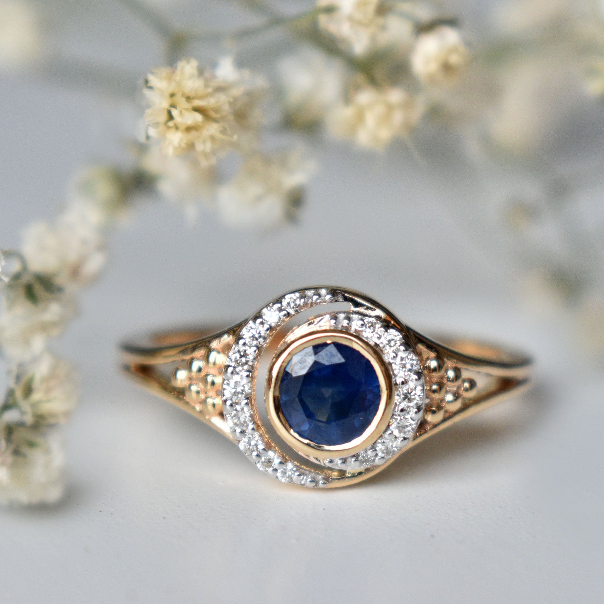 GIA Certified Purple/Blue Sapphire Diamond Ring 18KWG 3.93 ctw - Simply  Sapphires