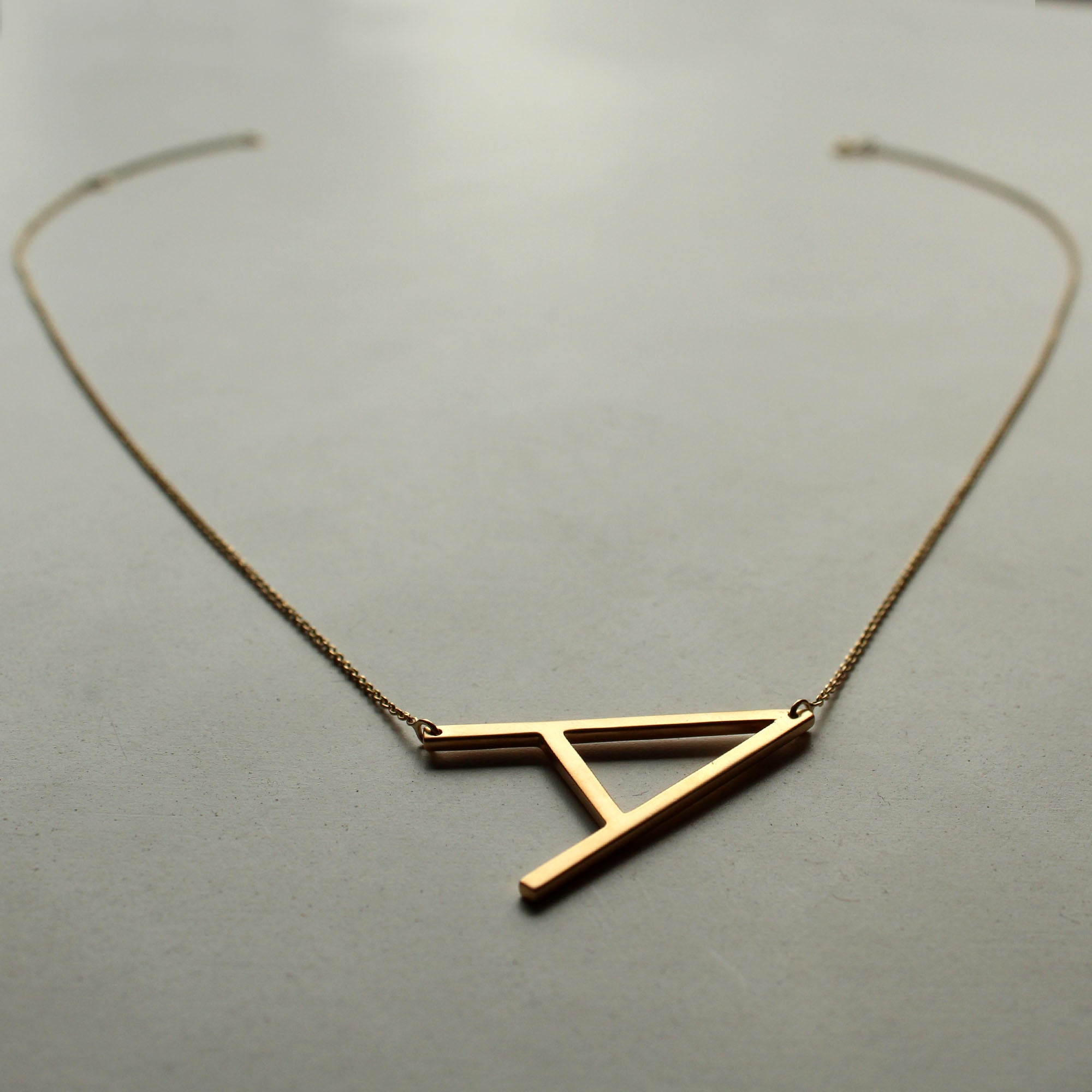 Diamond Initial Necklace | Letter B Initial Necklace In 14K Rose Gold |  SuperJeweler