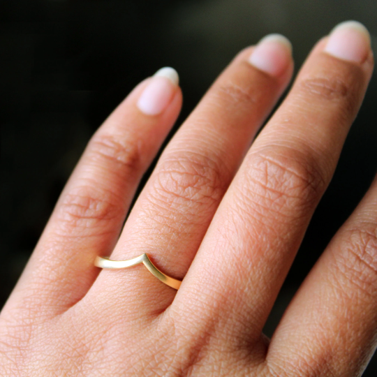 6mm 14k Gold Matte Finish Outside, Polished Inside Ring Band – In Good  Company Jewelry