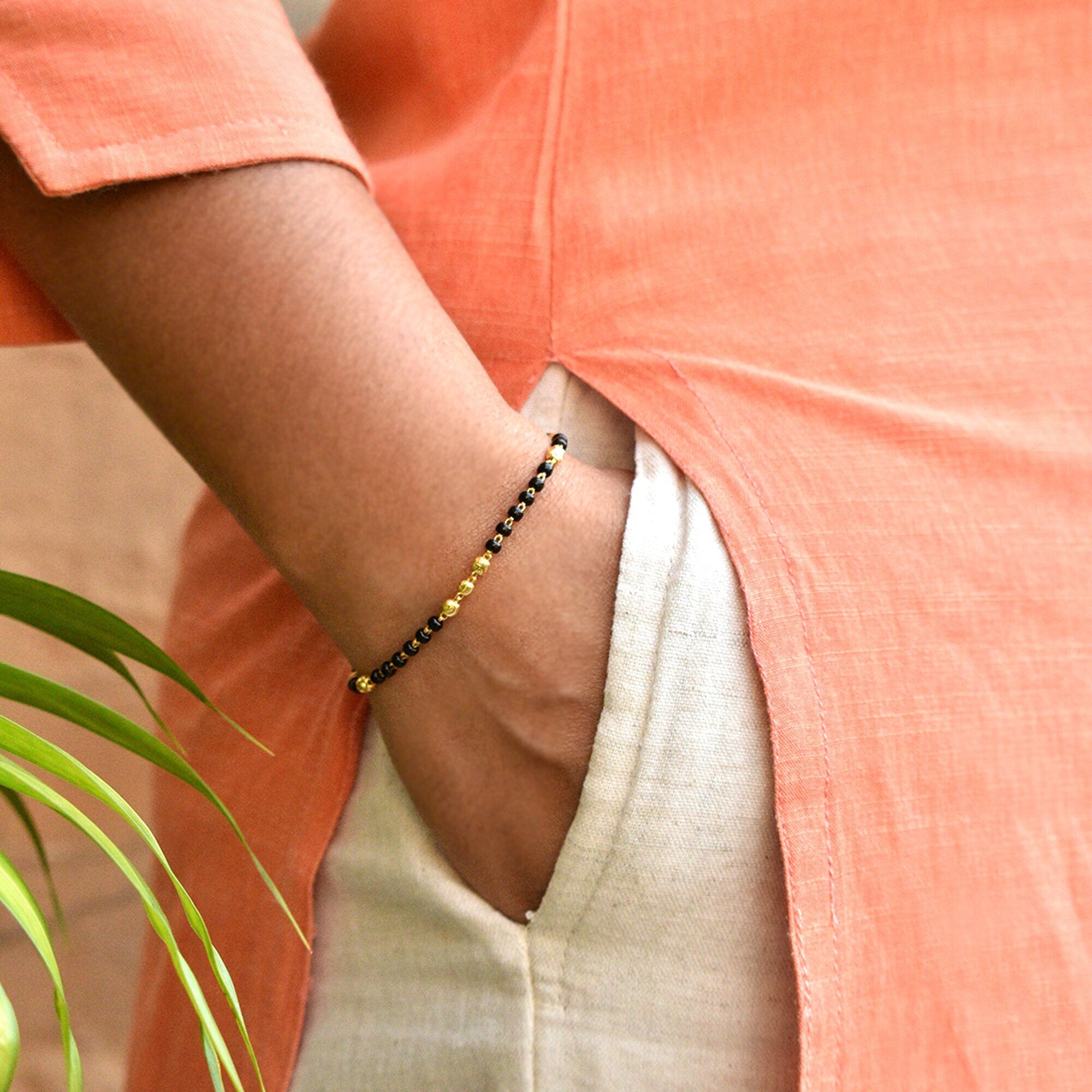 Buy Lakshmi Mangalsutra Bracelet | Gold Vermeil – PALMONAS