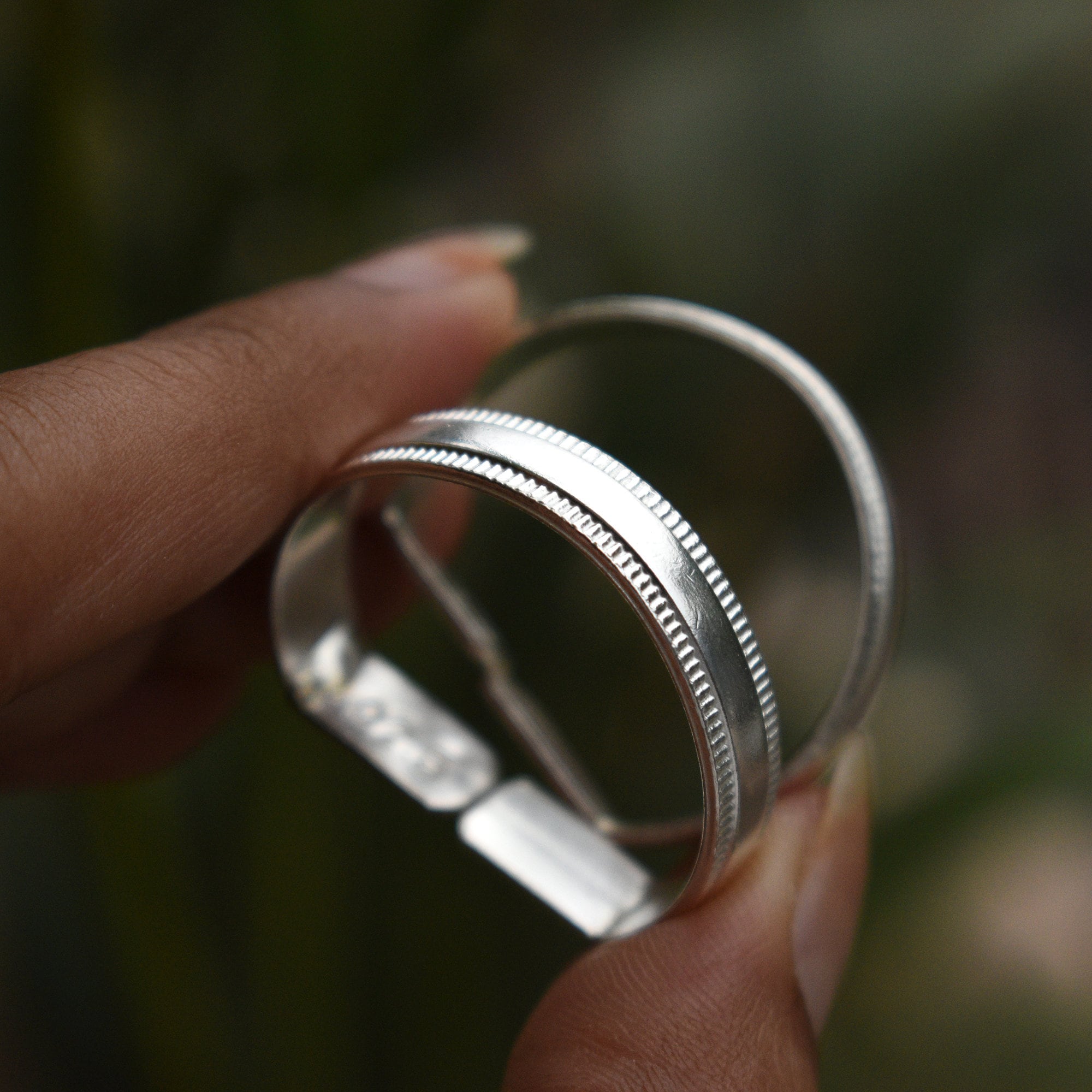Rekha silver toe ring by Moha
